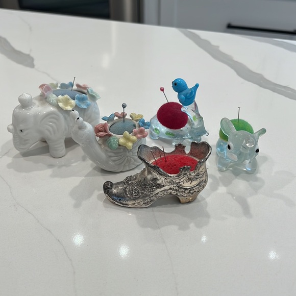 Vintage pin cushion bundle of five - Picture 2 of 8